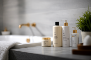 bouteilles-shampoing-plan-vasque-serviette