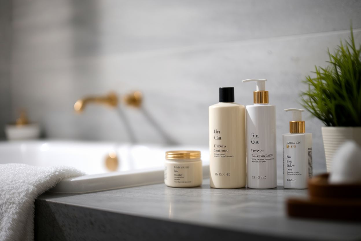 bouteilles-shampoing-plan-vasque-serviette
