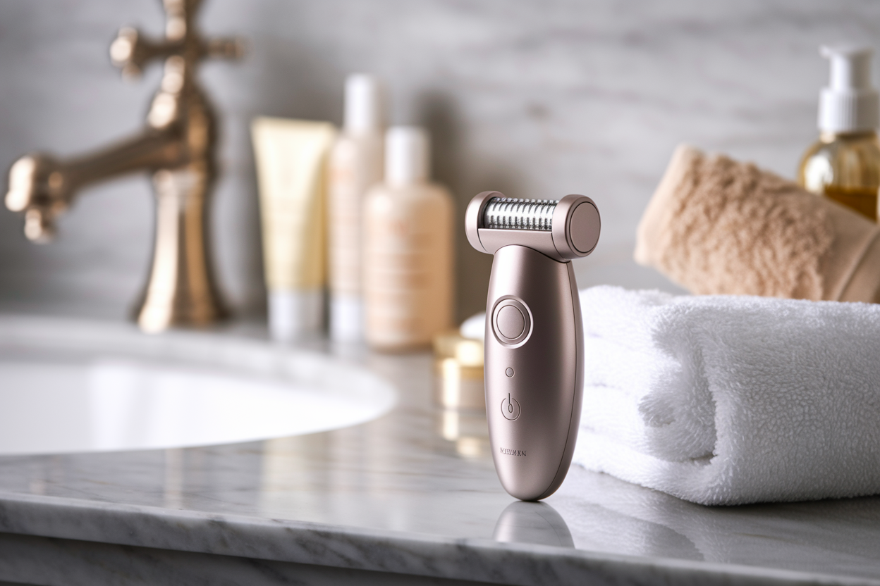 epilateur-marbre-salle-de-bain-serviette-blanche