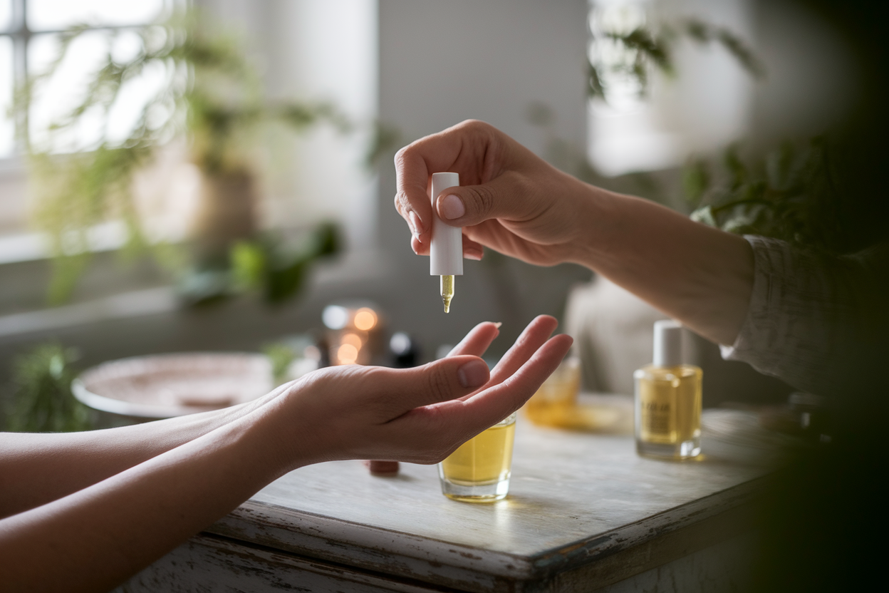 personne-coiffeuse-huile-vernis-plantes