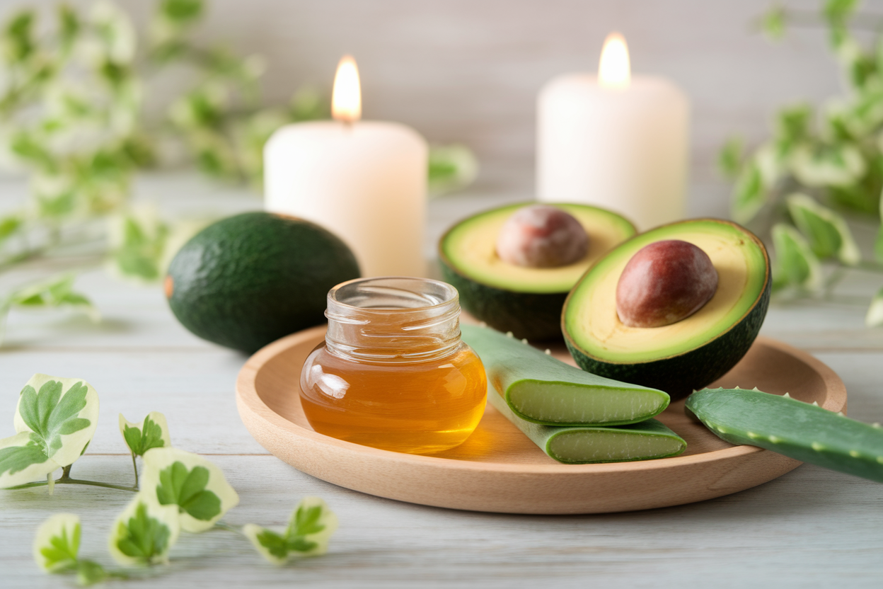avocats-miel-aloevera-bougie