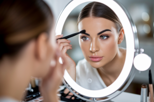 femme-coiffee-miroir-sourcils-brosse