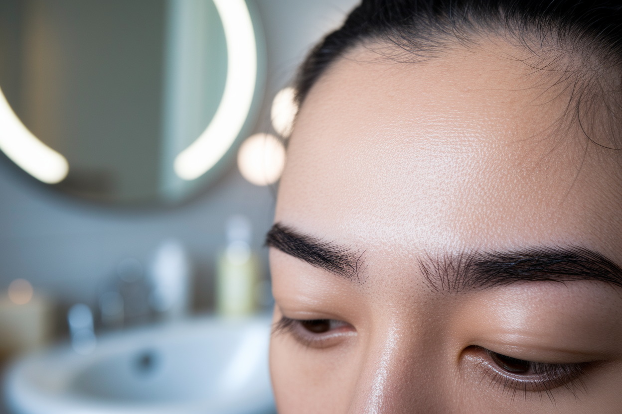 gros-plan-front-sourcils-repousse-miroir