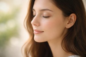 visage-feminin-profil-calme-lumiere-naturelle
