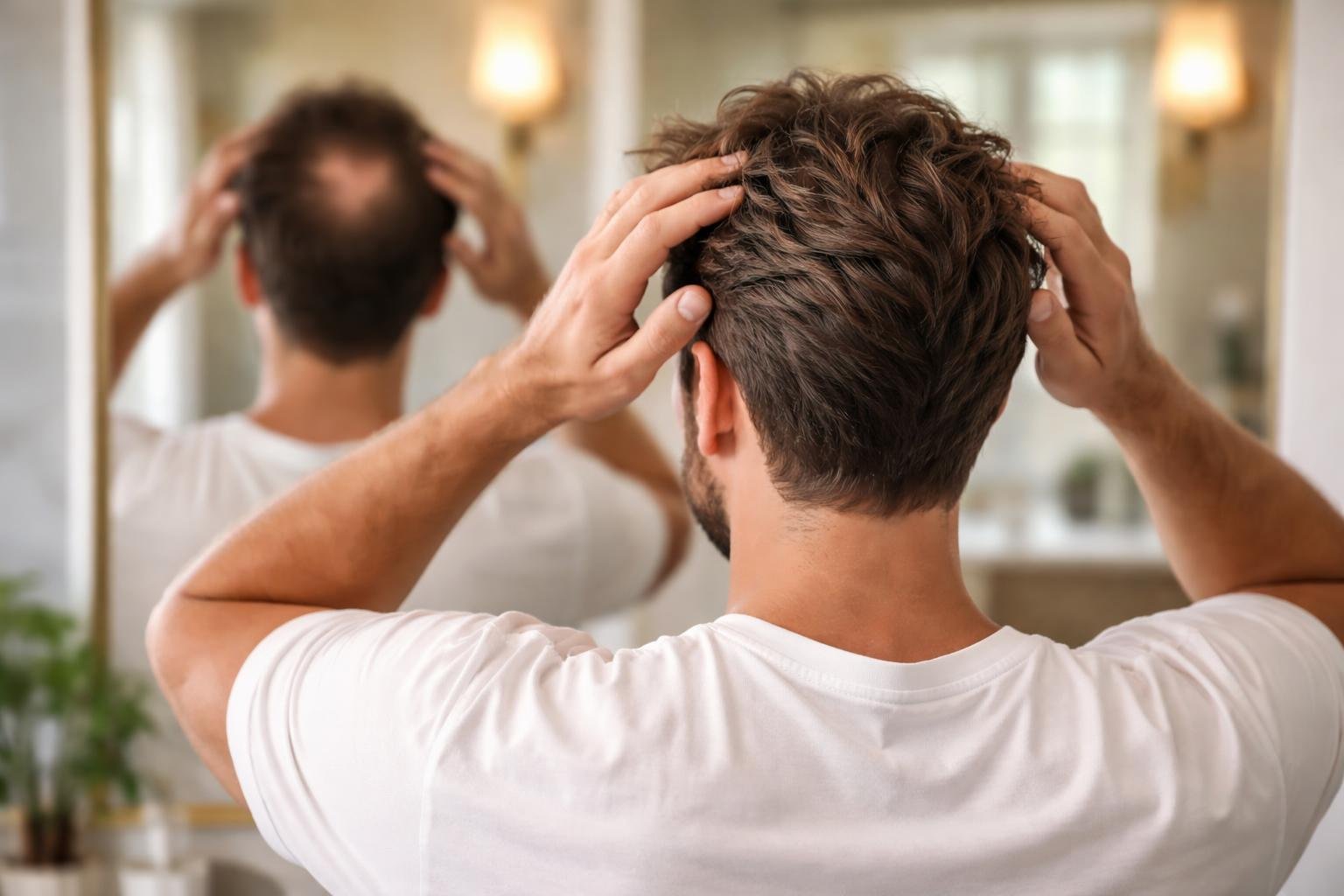 homme-miroir-cheveux-salle-bain