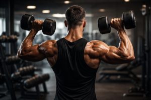 homme-entrainement-halteres-salle-gym