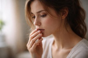 personne-profil-lèvres-flou-lumière